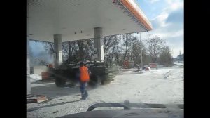 зимний запуск и перегон по городу БРДМ 2 . 1ч