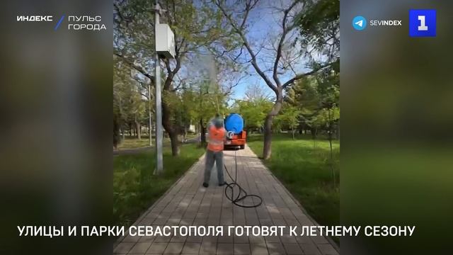 Улицы и парки Севастополя готовят к летнему сезону