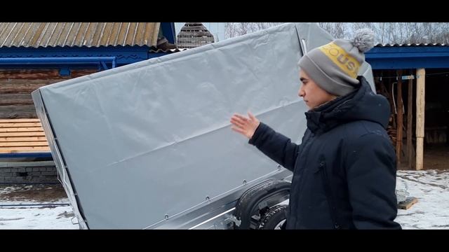 Обзор на длинный саранский 3-х метровый прицеп. Ильгиз Шамратов. смотреть онлайн