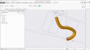 PTC Creo Parametric. Урок №6. Вращение, протягивание и сопряжение