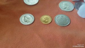 Мои покупки монет за неделю. Стоимость старинных монет из серебра и золота . Обзор купленных монет.