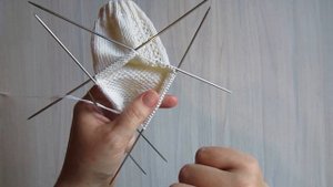 Аккуратный и простой мысок носка. Вязание спицами.