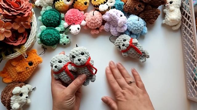 Возвращаю корзинку / Навязала много брелоков / Новые плюшевые игрушки / Амигуруми смотреть онлайн