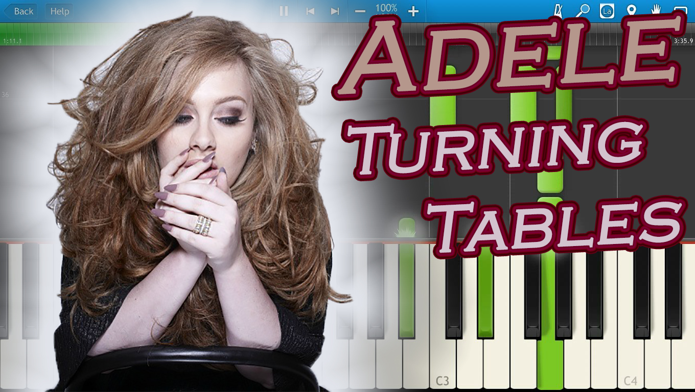 Adele turns. Turning Tables Adele.