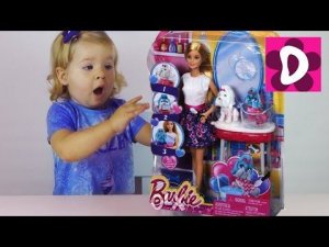 ✿ Кукла БАРБИ Зоосалон Собачка Меняет Цвет Color Me Cute Barbie Color Change Puppy Salon unboxing