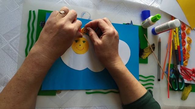 Мастер-класс «Аппликация «Солнышко» смотреть онлайн