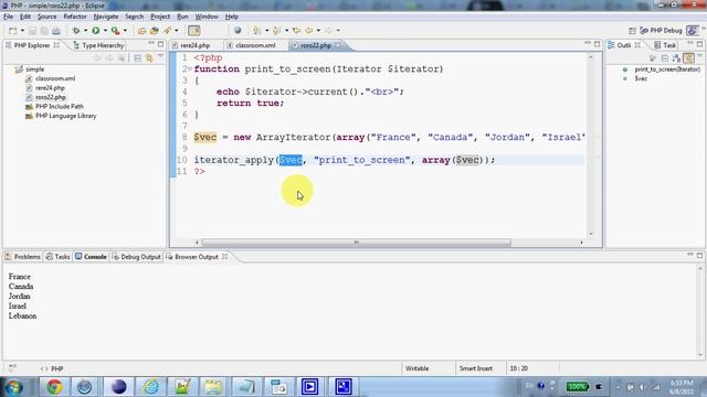 The iterator_apply Function in PHP смотреть онлайн