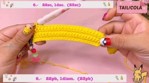 Pikachu amigurumi tutorial parte 2 español/ingles