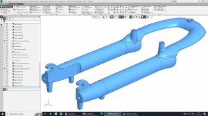 Моделирование детали велоподвески в Компас-3D