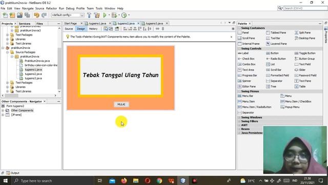 EVENT LISTENER || Modul 2 || Pemrograman Visual Java GUI смотреть онлайн
