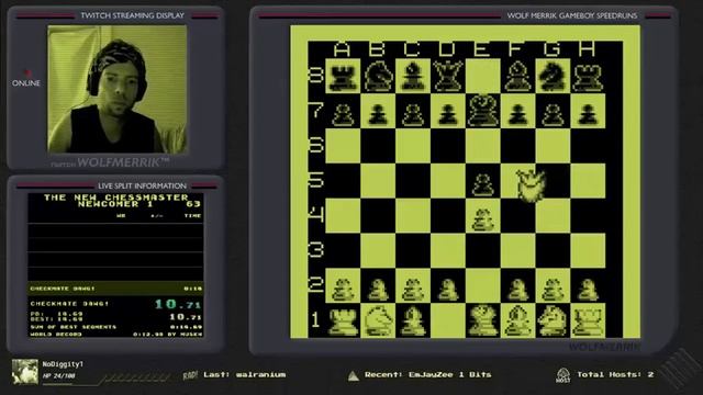 Wolfmerrik The New Chessmaster - Newcomer1 - 13.290s GB Speedrun смотреть онлайн