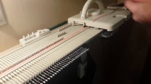частичное вязание на ЛК-150 часть 3