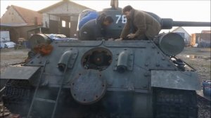 Т34 COLD START 1 Как завести танк Т34