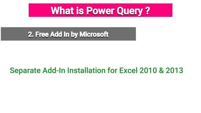 Excel Power Query - Introduction