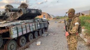 По словам бойца ОБТФ Каскад, машина была подбита из РПГ, но скорее всего даже не была выведена.