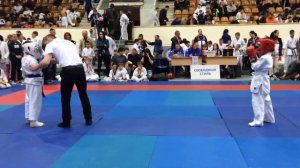 Первенство Ростовской области по полноконтактному рукопашному бою   Зайцев Иван СК Боец Шахты синий