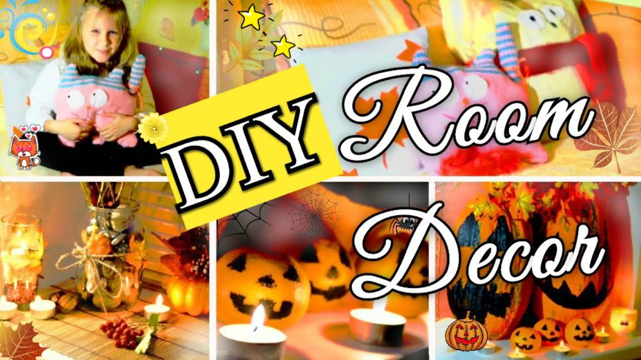 DIY ROOM DECOR _ ДЕКОР КОМНАТЫ своими руками + немного на Хеллоуин!!! смотреть онлайн