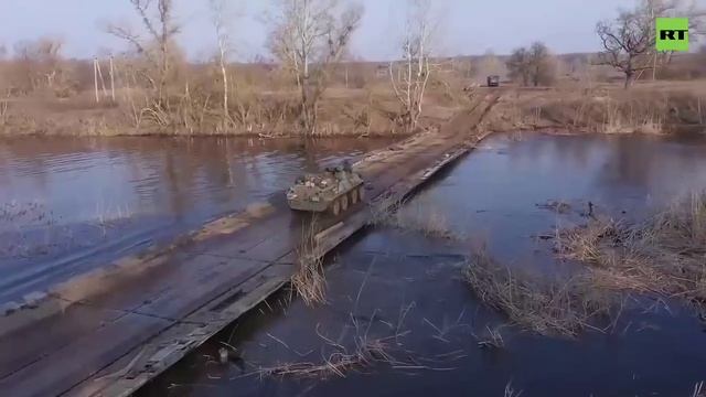 Министерство обороны России опубликовало кадры переправы через Северский Донец смотреть онлайн