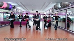 TANGO ORIENTAL _ Warming Up & Choreography by Bellydance Santistudio