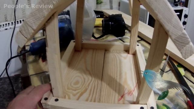 Кормушка для птиц своими руками, сделал "на глаз" ;) смотреть онлайн