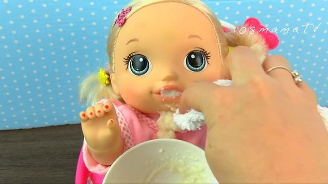СКВИШ СЮРПРИЗ и МАННАЯ КАША #Кукла Пупсик Кушает Открывает Игрушка Антистресс Для детей смотреть онлайн