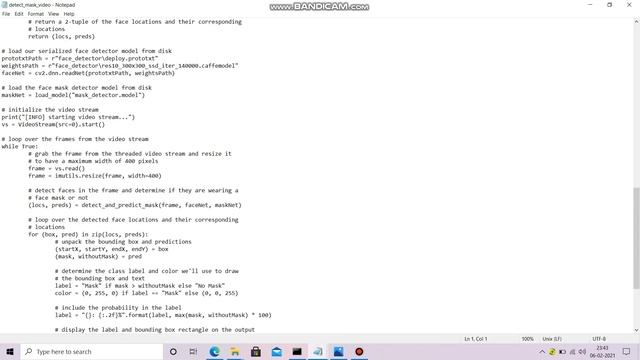 Face Mask Detection Using OpenCV-python | KERAS | NumPy | SciPy |TensorFlow | The Sparks Foundation