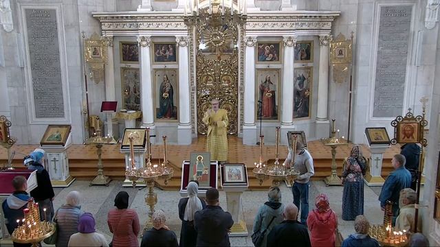 Святых Александра Невского и Даниила Московского.Божественная Литургия.Трансляция 12.09.21. смотреть онлайн