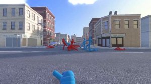 Active Ragdoll Physics & Red vs Blue NPC Fight in Overgrowth