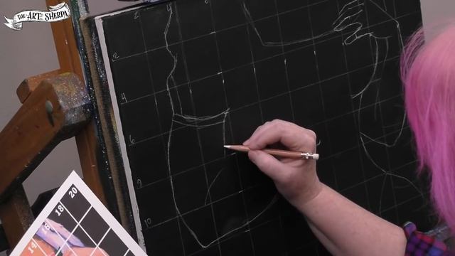 PART 1 Learn to draw The  Romantic Dress Grid Only/Power Outage/stay to the end/ TheArtSherpa