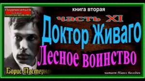 Доктор Живаго ,Борис Пастернак , книгаII ,часть XI ,Лесное воинство ,читает Павел Беседин