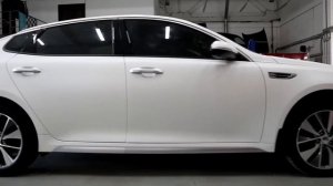 KIA Optima оклейка прозрачной матовой пленкой