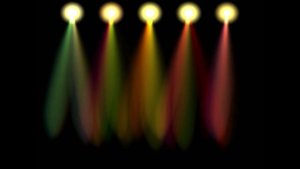 Background black, top colored rays, disco. Футаж Фон черный, с верху лучи света цветные