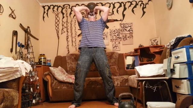 Удержание на попа гири в зубах 16 и 24 кг смотреть онлайн