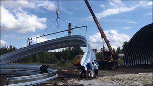 Строительство бескаркасных арочных ангаров под ключ по всей России