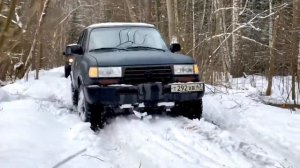 ПОКАТУШКА #4 НЕИЗВЕДАННАЯ ДОРОГА ДВА TOYOTA LAND CRUISER 80 ДВА УАЗА CHEVROLET TRAILBLAZER.mp4