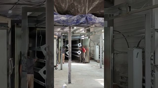 Порошковая окраска опор освещения длиной 9.5 метров #порошковая окраска #laser #plasma #steel #cnc смотреть онлайн