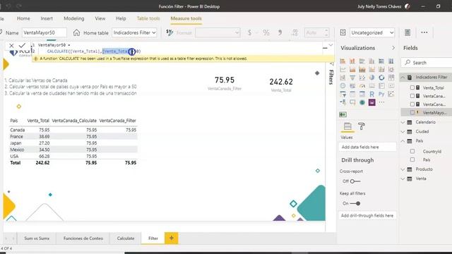 Serie DAX Power BI Cap. V: Descubre cómo utilizar Filter y su diferencia con la función Calculate смотреть онлайн