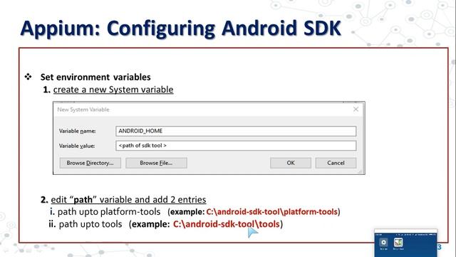 03 - Appium Tutorial : Android SDK Setup on Windows Machine | no need of Android Studio