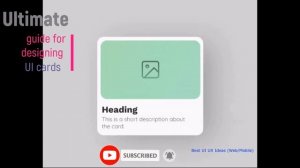 Ultimate guide for designing UI #cards Best #UI #UX #Design #Ideas - Web and Mobile