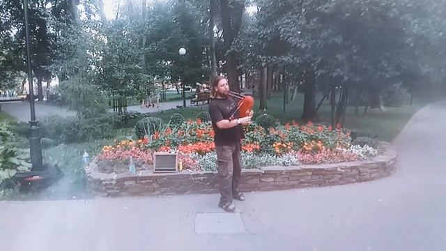 Alex Clover of FRAM  - Jig live in Gomel park - bagpipes смотреть онлайн