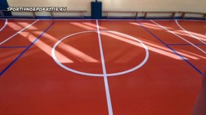 Разметка школьного спортивного зала