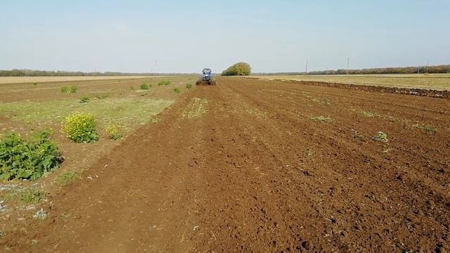 Испытание дискатора после переделки катка. смотреть онлайн