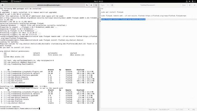 How to install Shotcut video editor on Debian 11