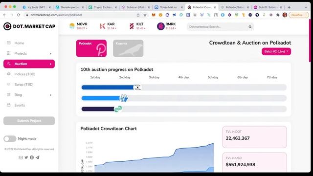 Вхождение в крипту.  Для начинающих.  Установка polkadot.js.  Краудлоны Полкадота.