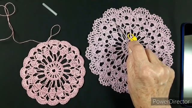 Красивая, ажурная салфетка  крючком. Мастер-класс.