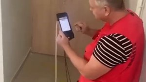Замеры избыточного давления на открытую дверь