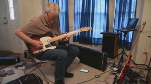 Heino noodling on a new Fender Player Edition Telecaster - Valentines Day Present