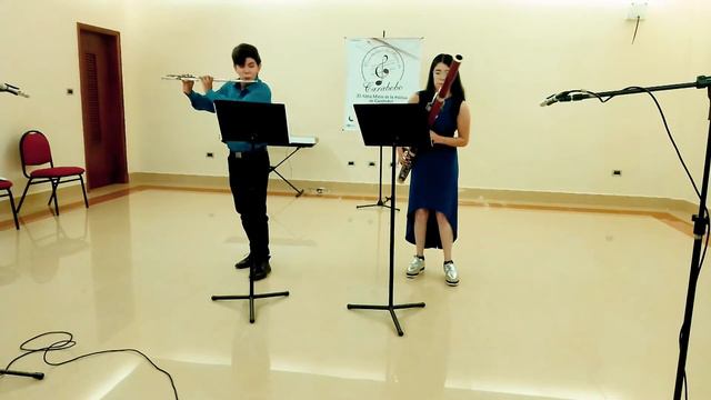 Dúo para Flauta y Oboe II y III mov J. Fiala - Luis González y Maria Gadea смотреть онлайн