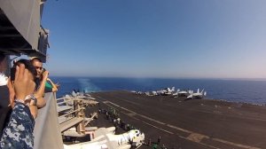 Going Supersonic - Insane F-18 Sonic Boom Past An Aircraft Carrier!