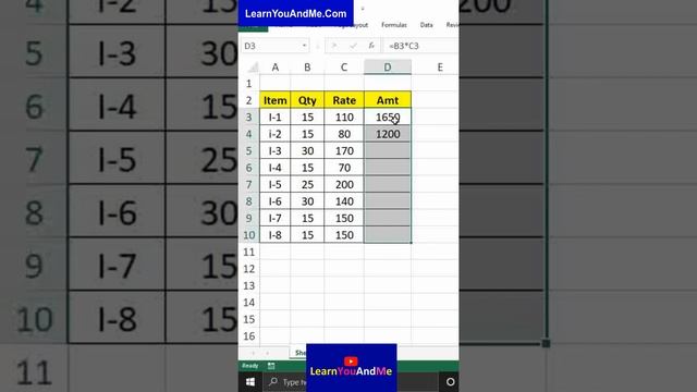 Excel alternate ways of copy pasting |  CTRL+R , CTRL+D, ENTER shortcut key use in Excel